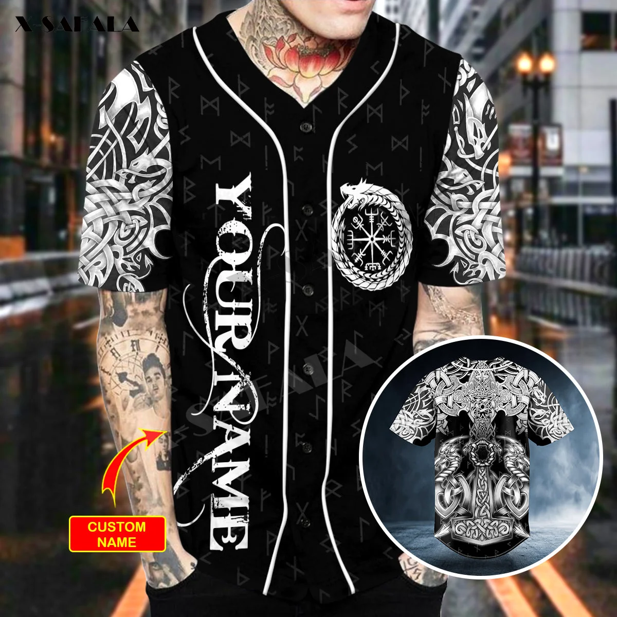 

Viking Blood American Birth Patriot Skull 3D Print Baseball Jersey Shirt T-Shirts Top Tee Men Streetwear Short Sleeve Hip Hop