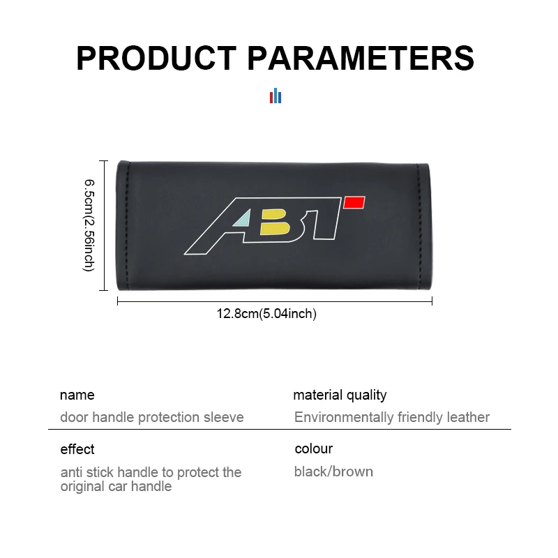 Кожаный протектор для внутренней двери автомобиля Нескользящие аксессуары Audi ABT