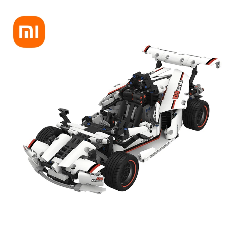 

New Xiaomi MITU Intelligent Building Blocks Road Racing Car Kids Toy Electric Bluetooth 5.0 APP Smart Remote Control 900+Parts