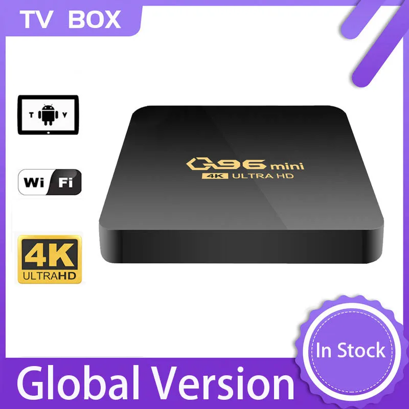 

Стандартная мини-ТВ-приставка с Интернетом Q96, Android TV-приставка, Умный домашний HD-дисплей, система Android
