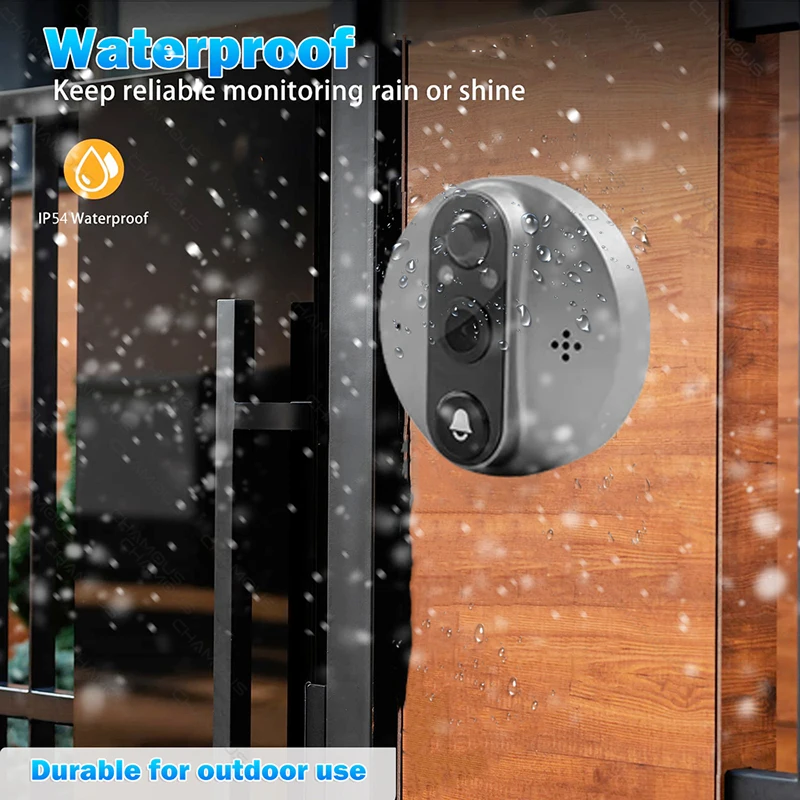 Tuya Smart Home Digital Peephole Door Viewer WIFI Wireless 4.3 Inch LCD 1080P Video Intercom Doorbell Camera PIR Motion Detect images - 6