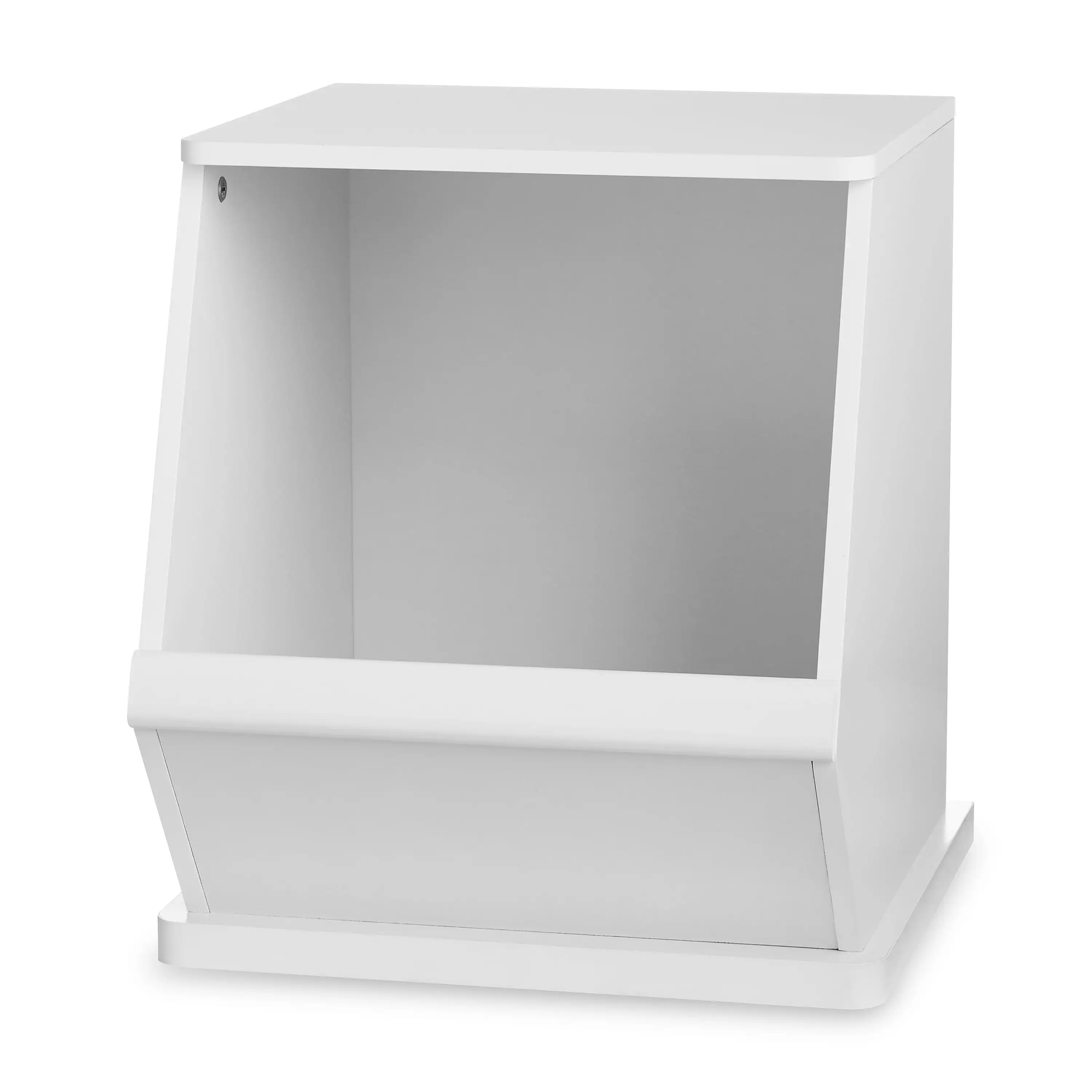 

Kids Wood Stackable Toy Box Storage Bin for Child Teen Audlt, White