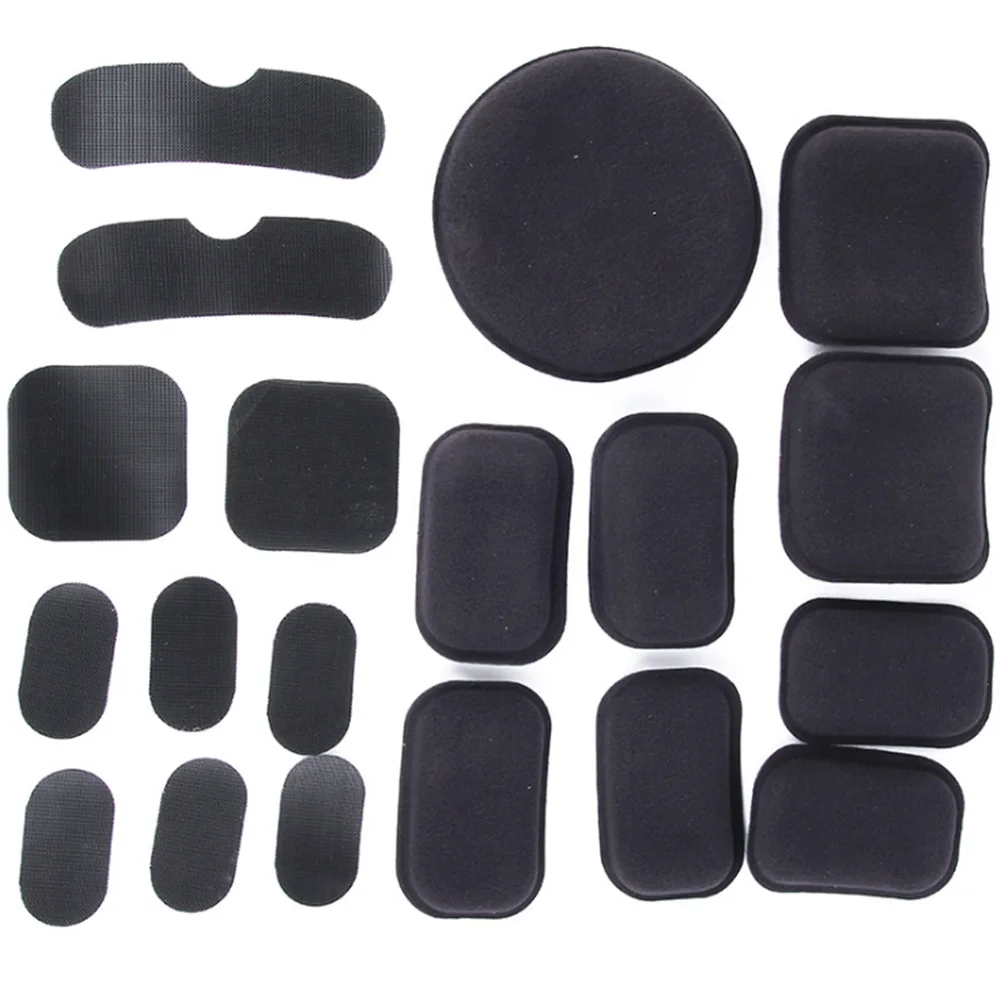 

19 Pcs DIY Easy Install Protective EVA Foam Decorative Helmet Pads Set Cushion Shockproof Soft Universal Outdoor Sports