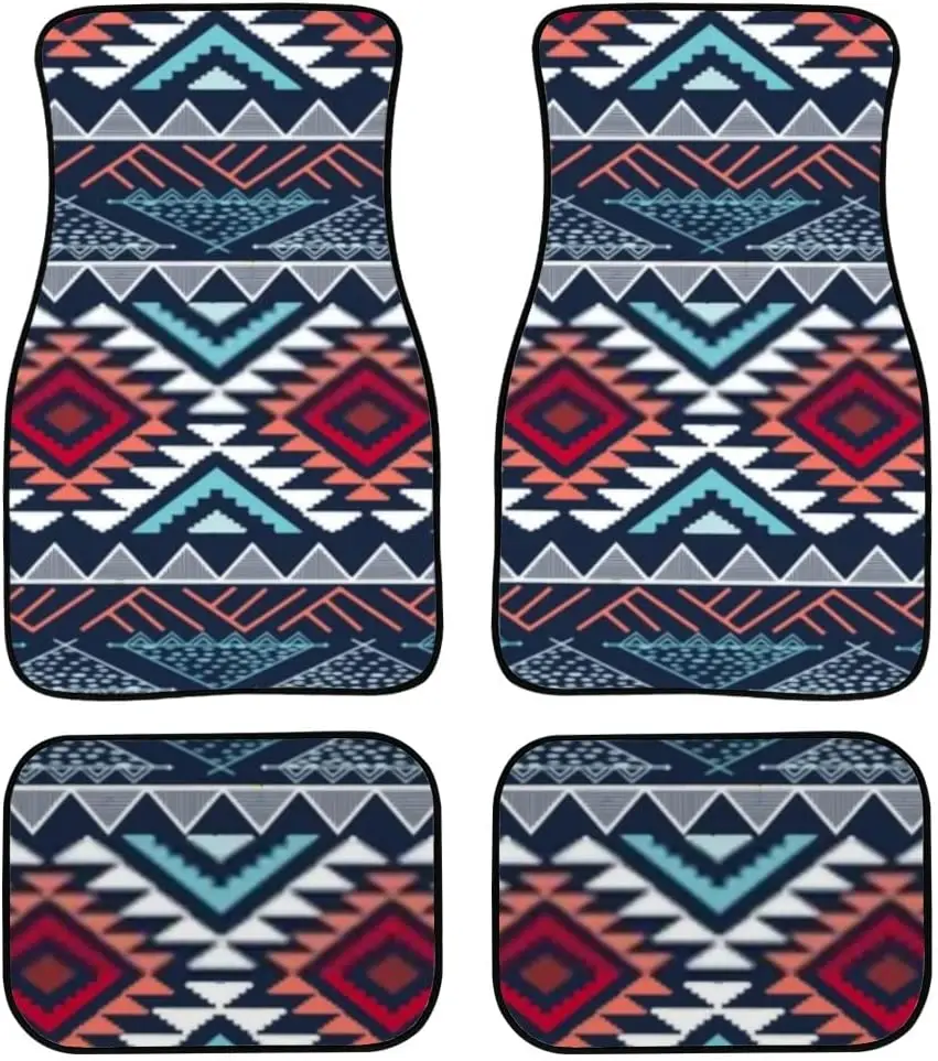 

4 шт., автомобильные коврики в этническом стиле