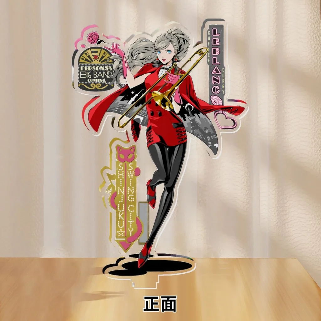 Фото Акриловая подставка-модель Persona 5, настольный декор, специальная коллекционная фигурка Big Band Concert, брелок с Амамия Рен, Футаба, Сакура №3