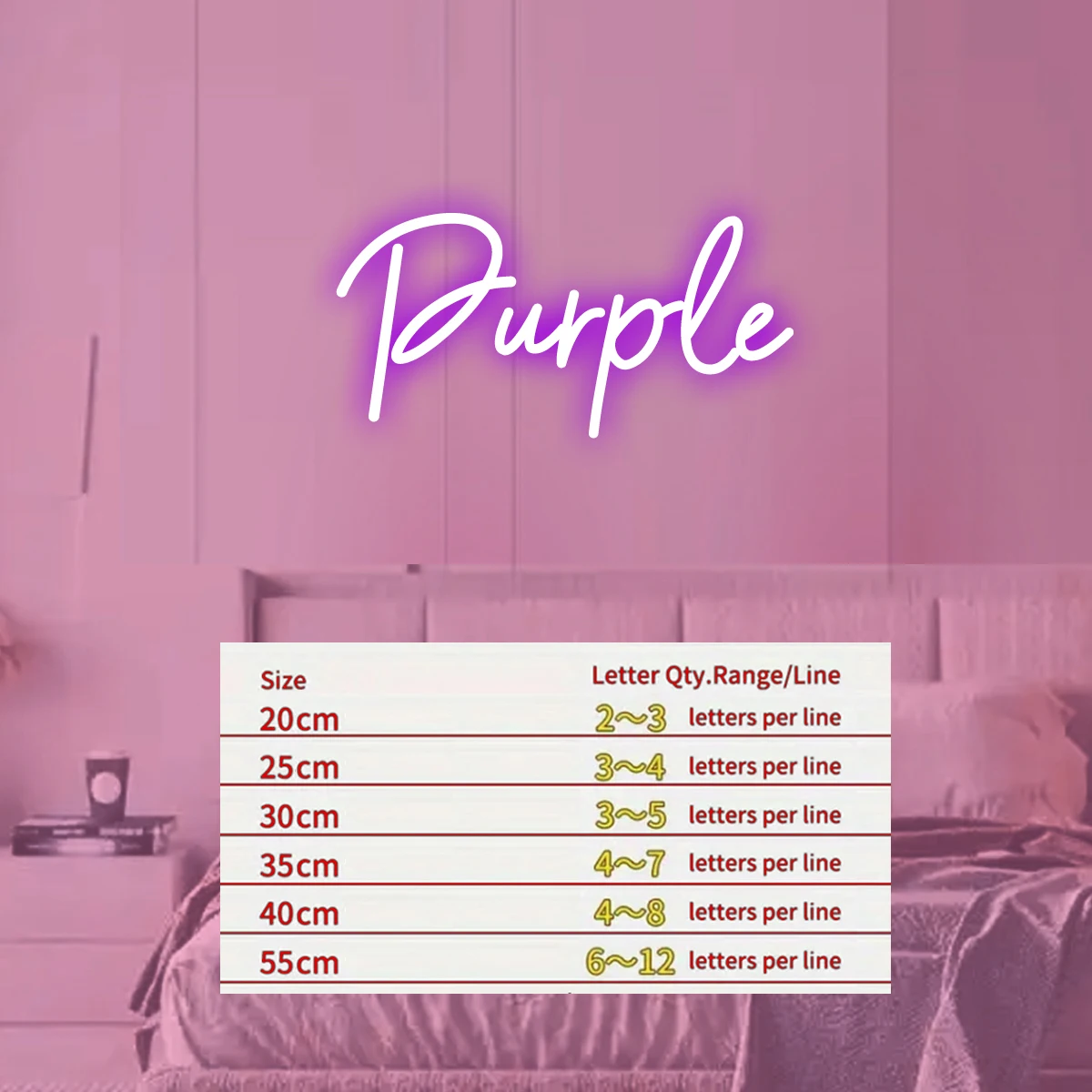 

Неоновая вывеска с именем costomlooh