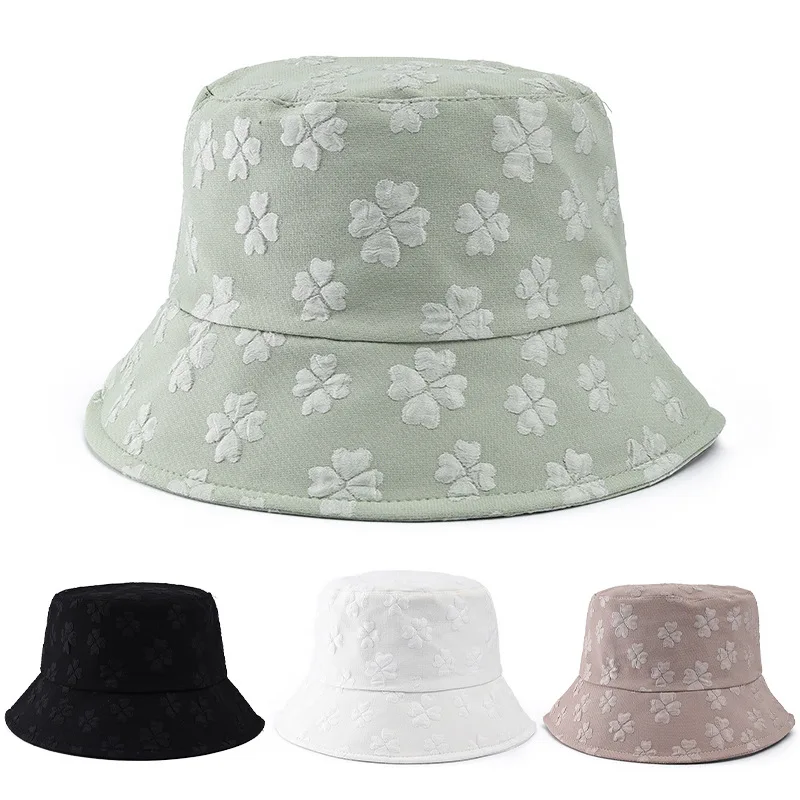 Flowers Bucket Hats For Women Spring 2023 Thin Fisherman Hat Female Outdoor Casual Sun Protection Bob Gorros Hip Hop Bucket