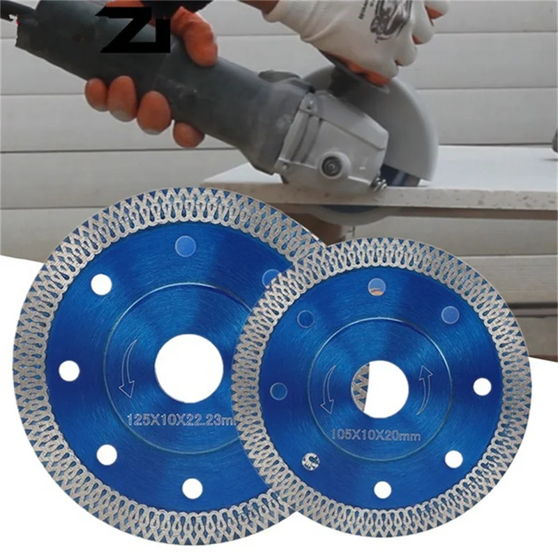 1pc 105/115/125mm Diamond Saw Blade For Porcelain Tile Ceramic Dry/Wet Cutting Stone Cut off Saw Blade Diamond Cutting Disc