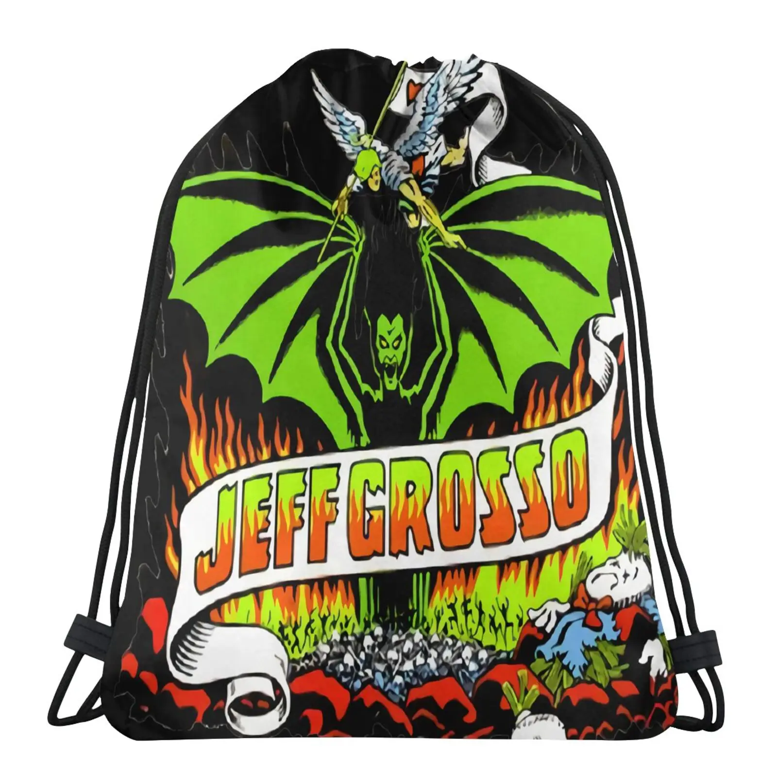 

Мужской рюкзак для скейтборда с изображением демона Santa Cruz Jeff Grosso