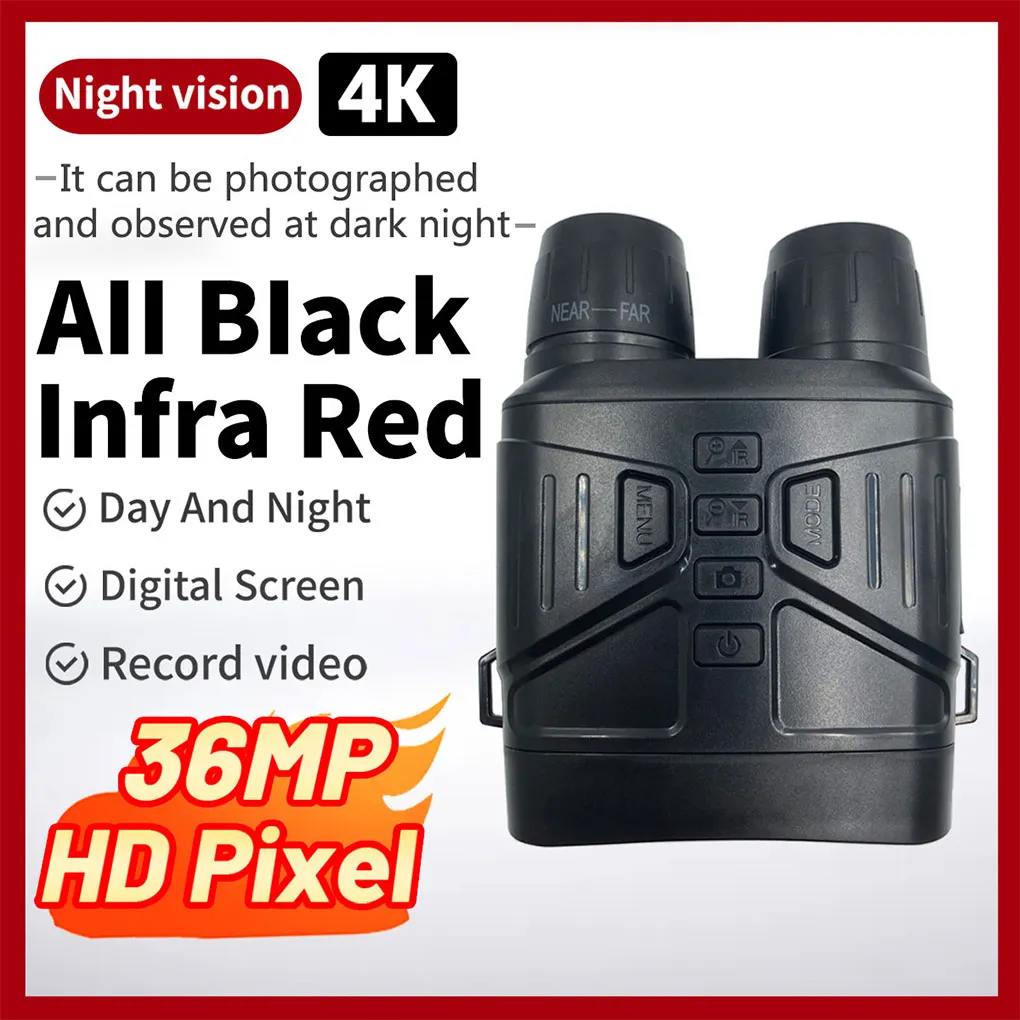 

Night Vision Binoculars Professional Observation Equipment 4K Hunting Hiking Recording Digital Goggles with Camera Function