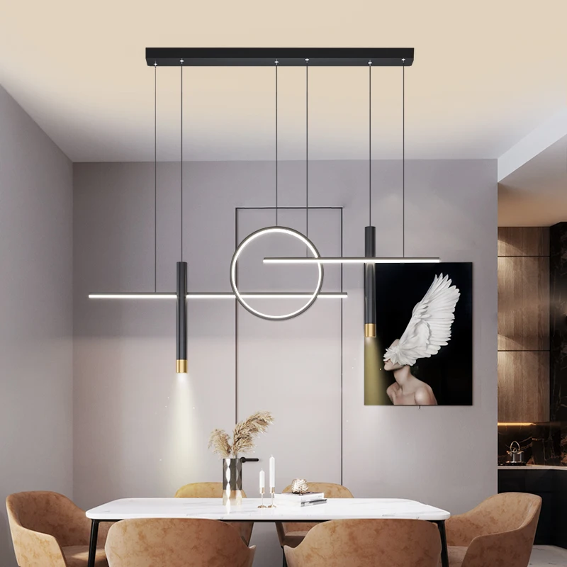 

Подвесной светильник в скандинавском стиле для ресторана, современный минималистичный роскошный светильник для обеденного стола, барной с...
