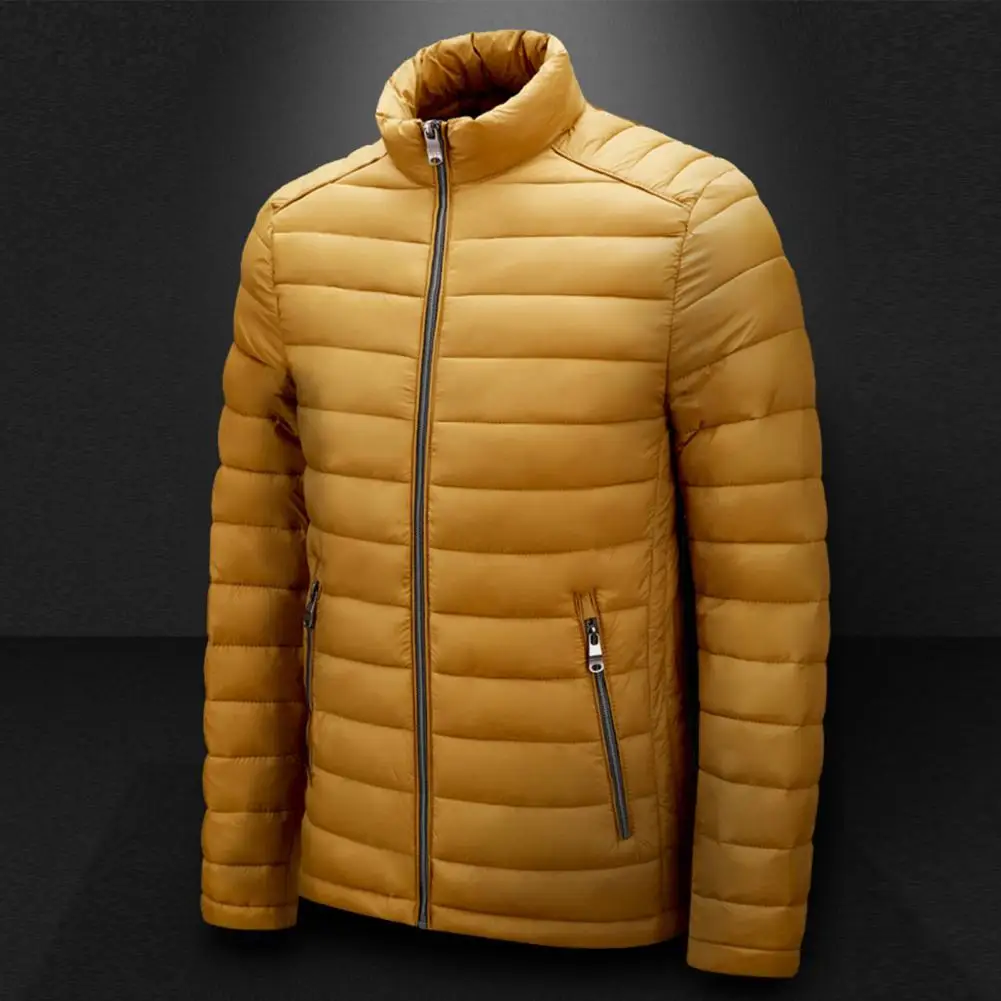 

Пальто мужское зимнее хлопковое с воротником-стойкой, на молнии