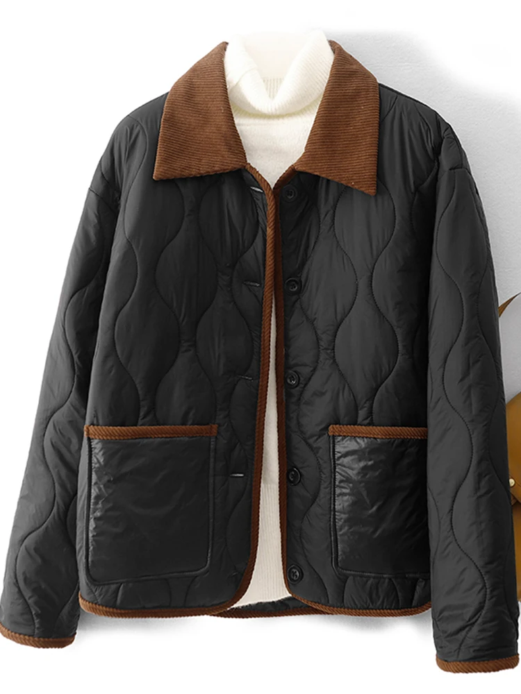 Легкий пуховик с хлопковой подкладкой женская зимняя одежда 2024 новая