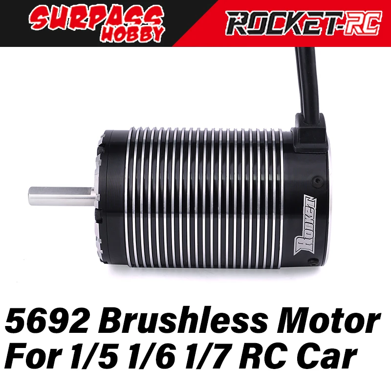 

Surpass Hobby Rocket Waterproof Motor 5692 Brushelss Motors for 1/5 1/6 1/7 RC Car Monster Truck Traxxas XMAXX LOSI Arrma Kraton