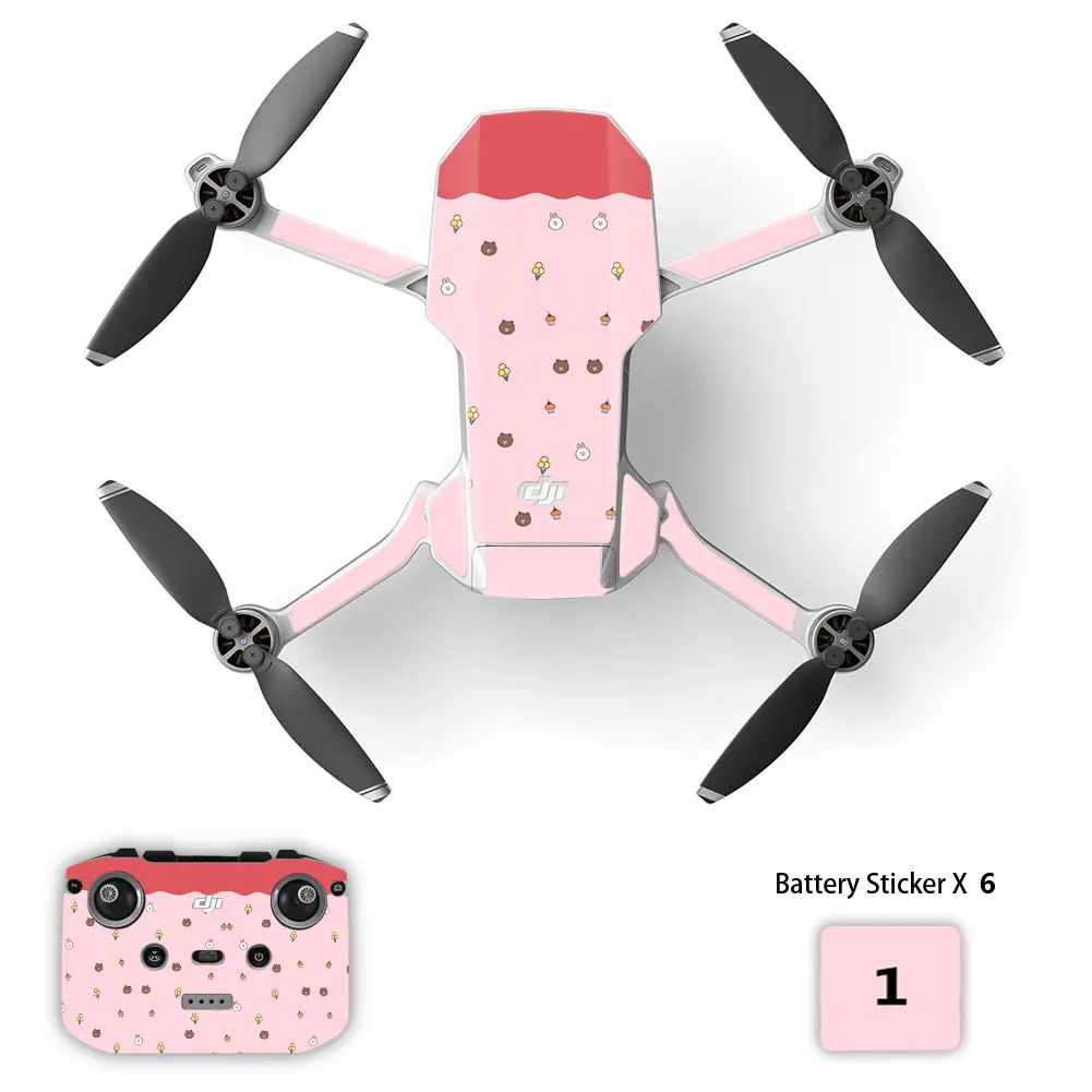 Защитный чехол для DJI Mavic mini 2 ПВХ наклейки корпус дрона с батареей mini2 |