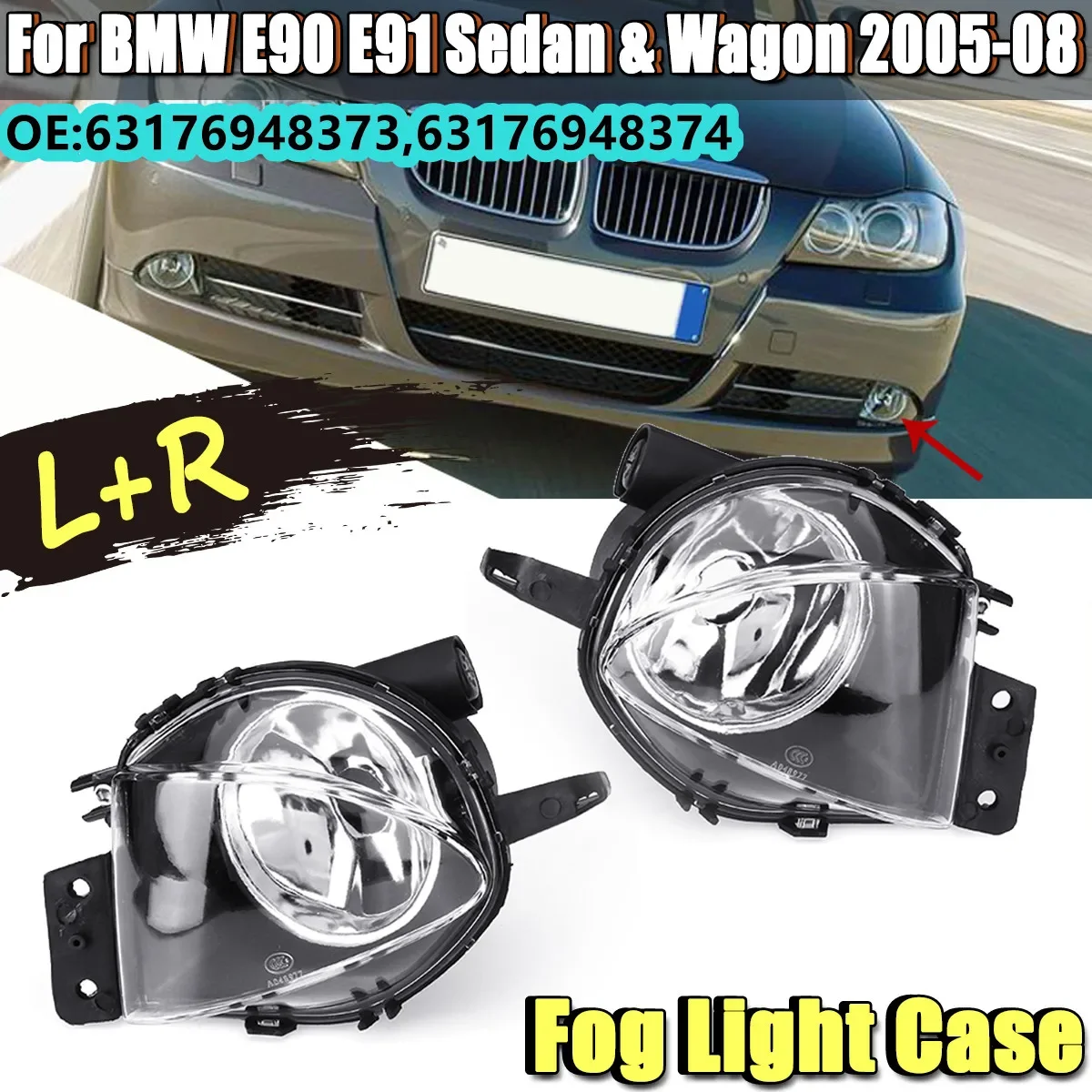 

Противотуманные фары для BMW E90 E91 328i 335i 2005-2008