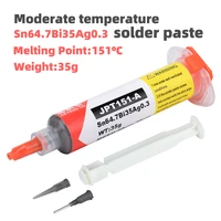 medium temperature silver solder paste sn64 7ag0 3bi35 mobile phone repair melting component weldingpoint 151%e2%84%83