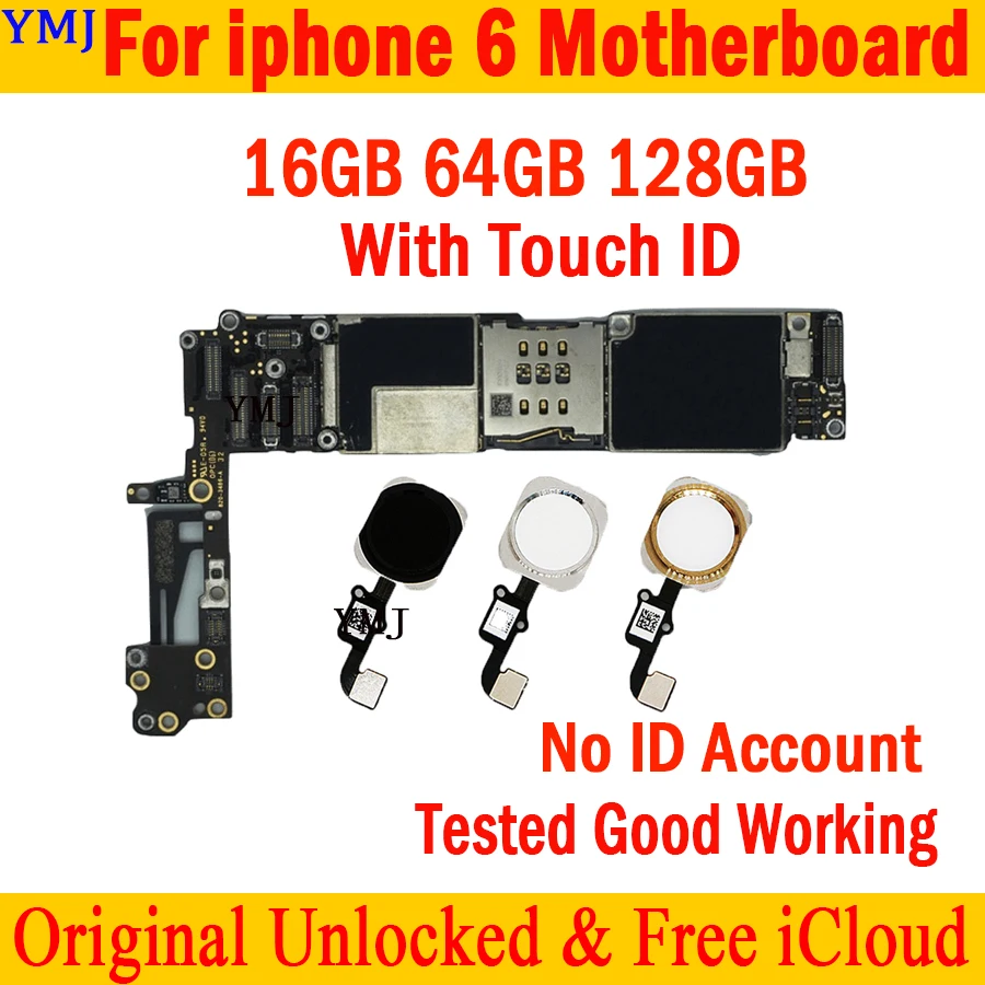 Бесплатный icloud для iPhone 6 Заводская разблокированная материнская плата