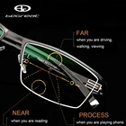 BEGREAT очки с блокировкой сисветильник, прогрессивные многофокальные очки для чтения, полуоправа, пресбиопические очки, титановые очки