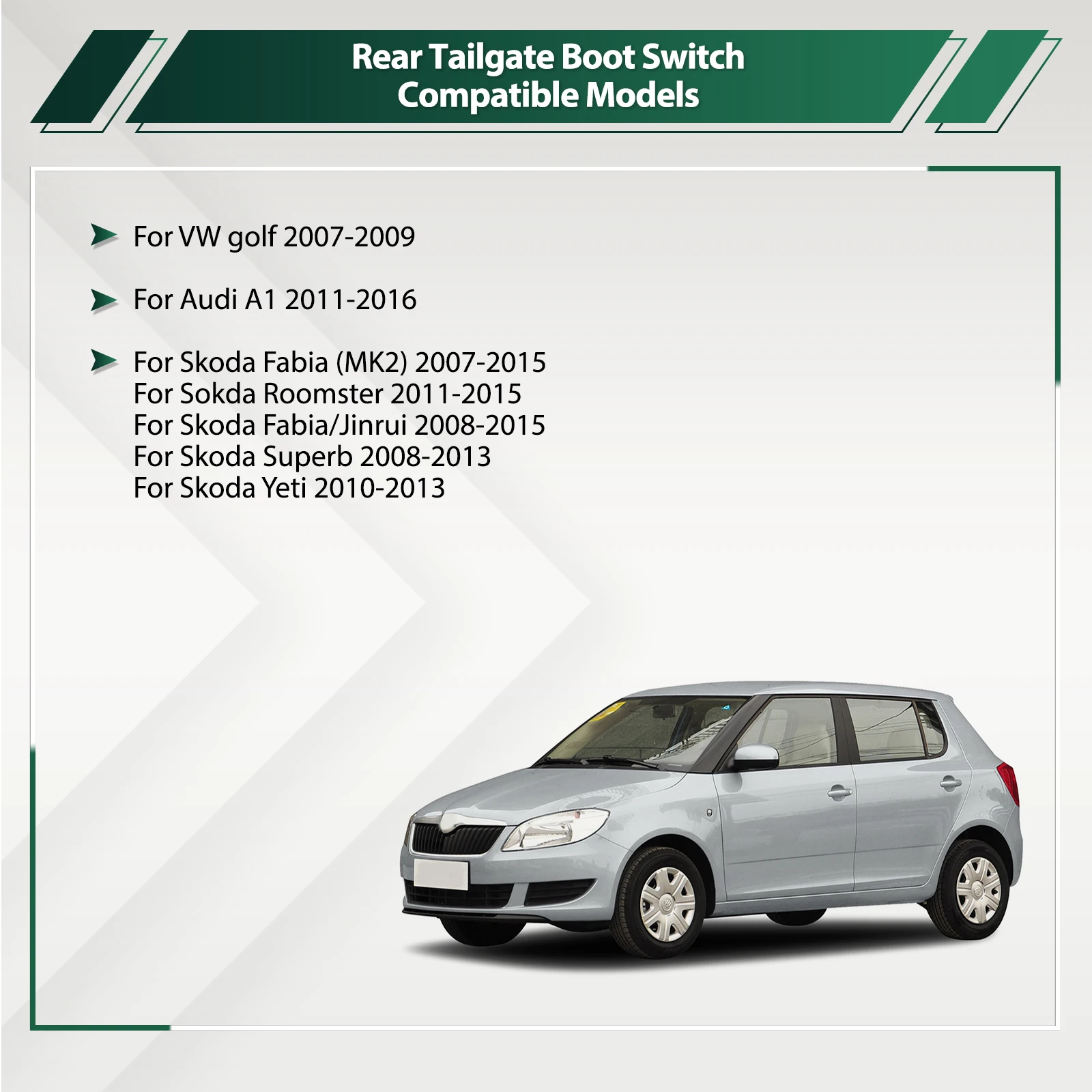 Переключатель багажника для VW Golf MK5 2007-09 Audi A1 Skoda Fabia Yeti Superb Roomster 5J0827566E 5J0827566