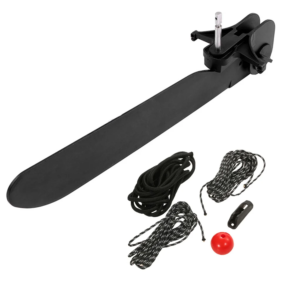 Nylon Kayak Tail Canoe Rudder Direction Foot Control Steering System Tool Kit Clip Buckle Thick Rope For Rotating Pedals