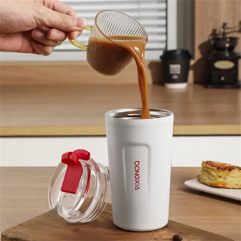 

Office Mug Simple Cup Double Drink Coffee Cup Stainless Steel Coffee Cup Vacuum Insulation Cup Kitchen Tool Outdoor Mug