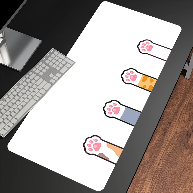 

Cat Paw Gaming Mousepads Desk Rug Gamer Mousepad Large Mouse Mat Desk Pads Keyboard Mats Design Mouse Pad