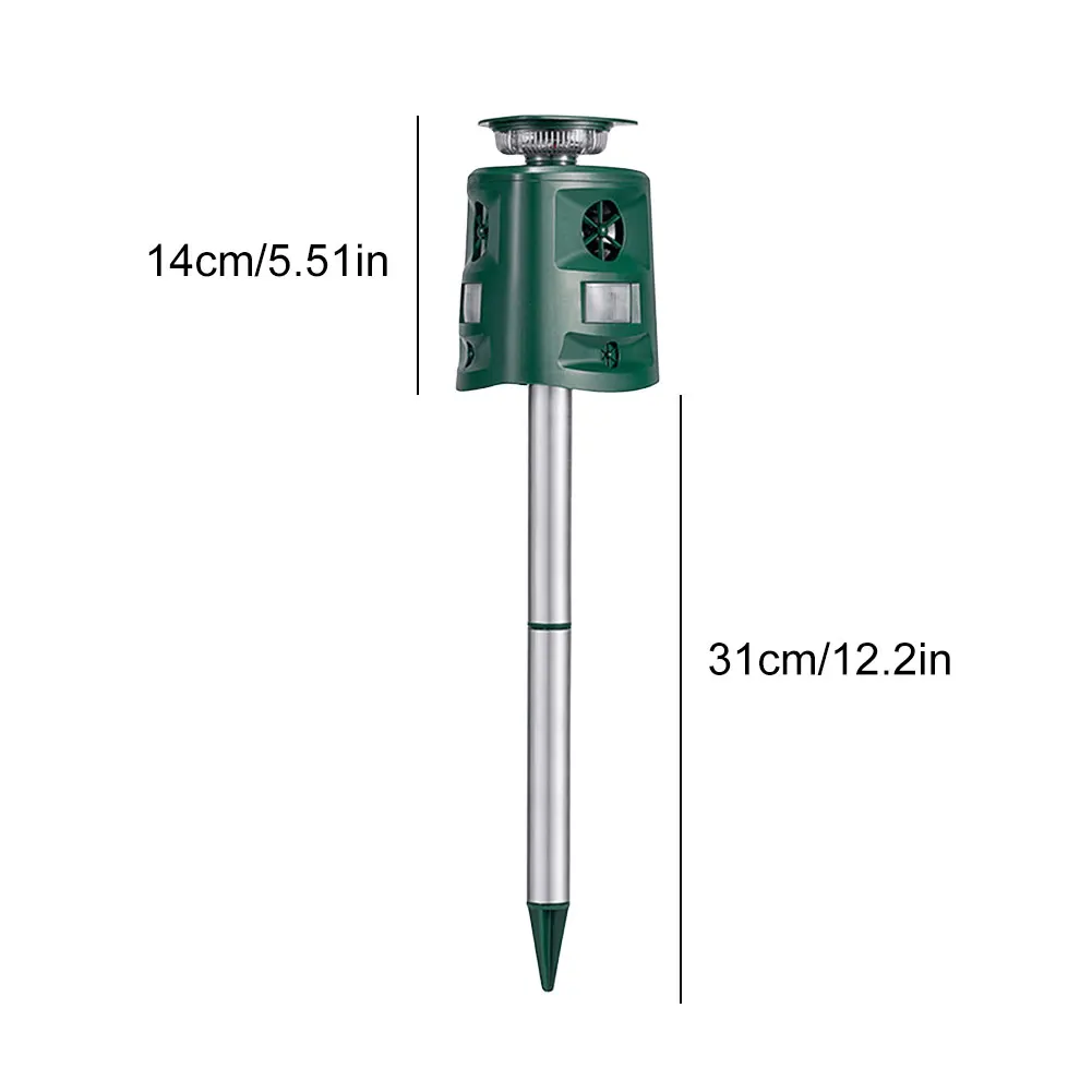 Ультразвуковой Отпугиватель Животных На Солнечной Энергии Водонепроницаемый IP44