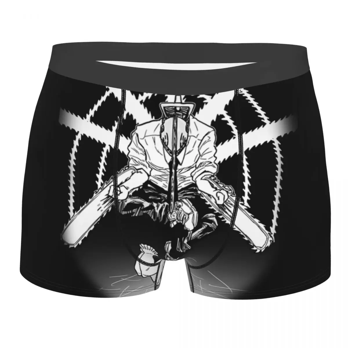 

Мужское модное нижнее белье с Бензопилой, боксеры, трусы, мужские эластичные шорты, трусы