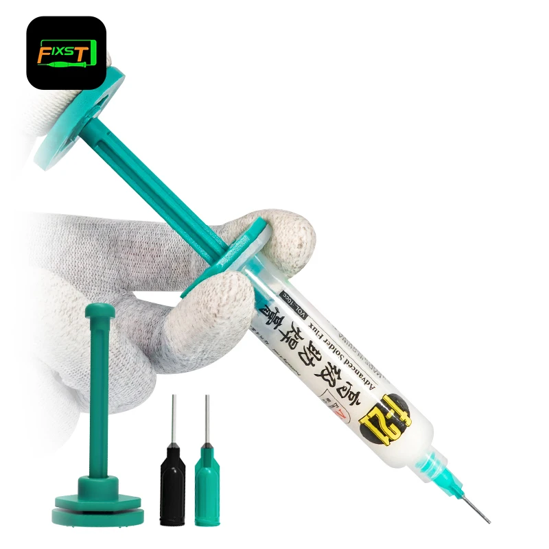 

RELIFE F-21 10CC Lead-free and Halogen-free Tin Soldering Paste Chip BGA PCB Rework Welding Flux Syringe Type Emulsified Solder