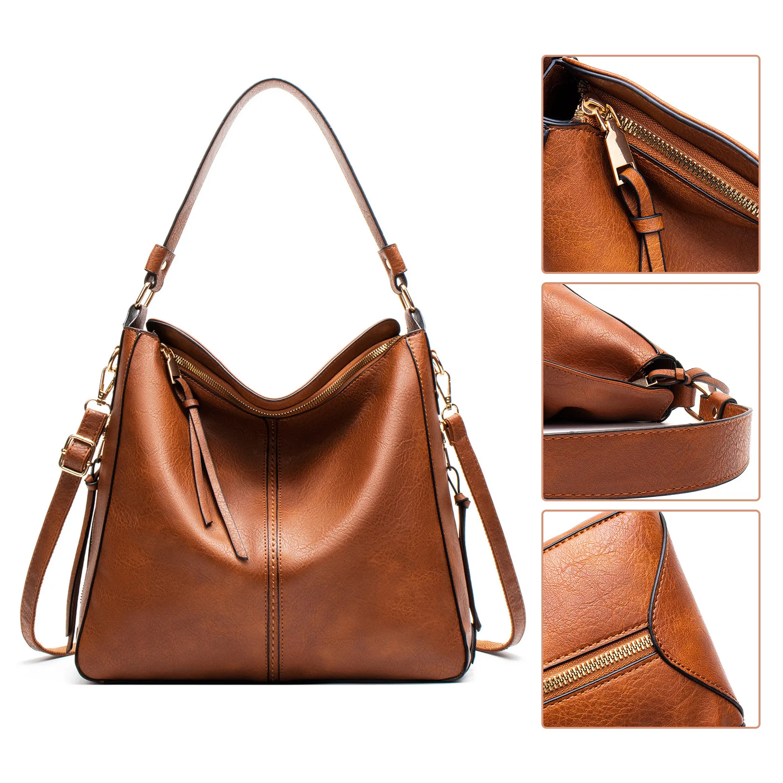 Ladies Fashion Handbag Large Capacity Vintage Shoulder Bag Birthday Gift