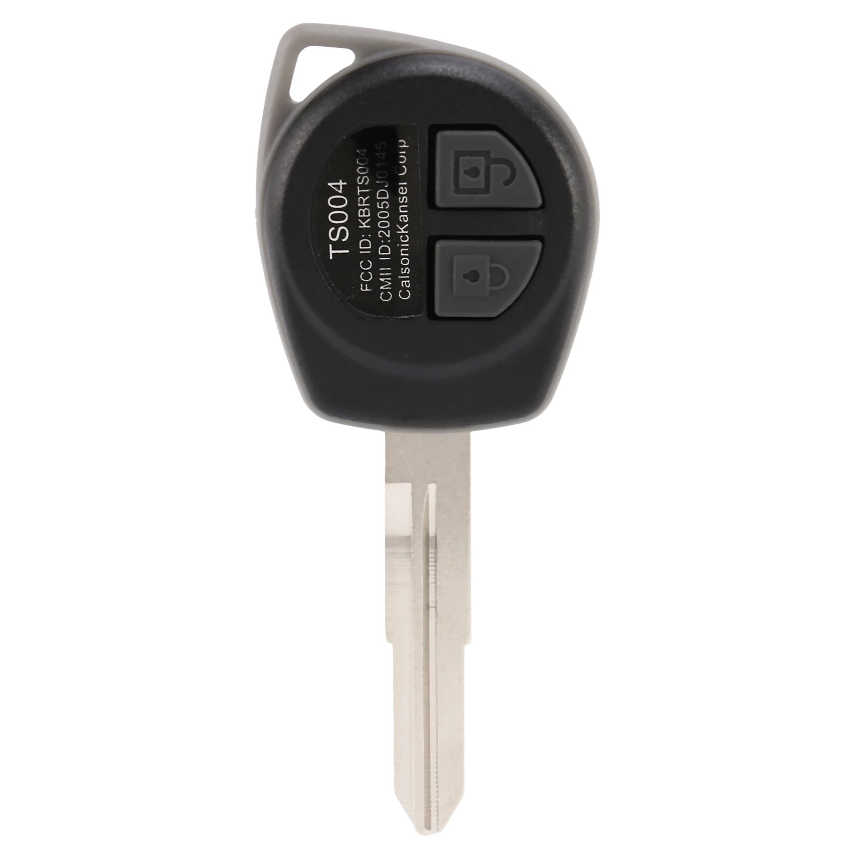 

2-Button Uncut Remote Key FOB Case For SX4 AGILA Black