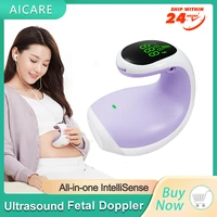 aicare fetal doppler heartbeat monitor for baby pregnancy portable ultrasound heart rate detector no radiation stethoscope