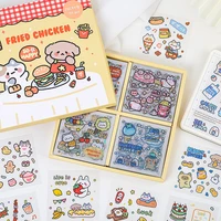 100 sheetsbox cute cartoon stickers kawaii stationery papeleria paper sticker posted it notebook school supplies