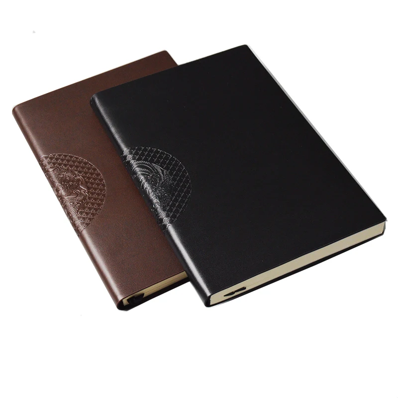 

PU Imitation Leather Business Office Meeting Notepad A5 Metal Ribbon Pendant This Gift School Supplies Diary (Can Be Customized)