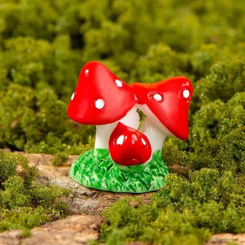 Мини грибы из смолы MOONBIFFY, 4 цвета