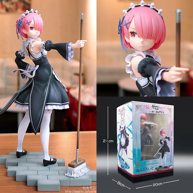 

Life In A Different World From Scratch Ram 1/7 PVC 18 CM Action Figure Japanese Anime Model Toys Aldult Collection Doll