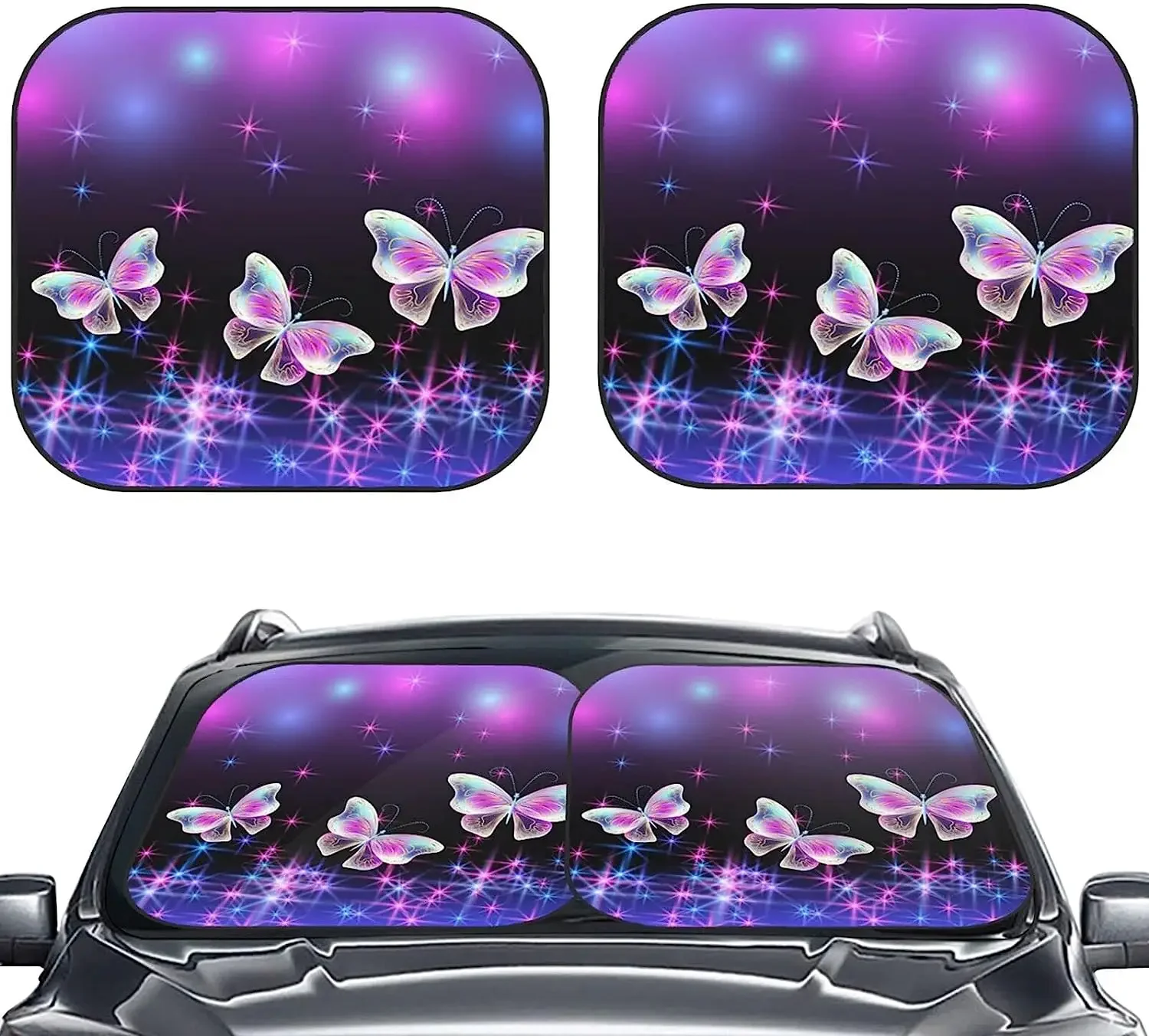 

2 шт., складные солнцезащитные козырьки на лобовое стекло автомобиля