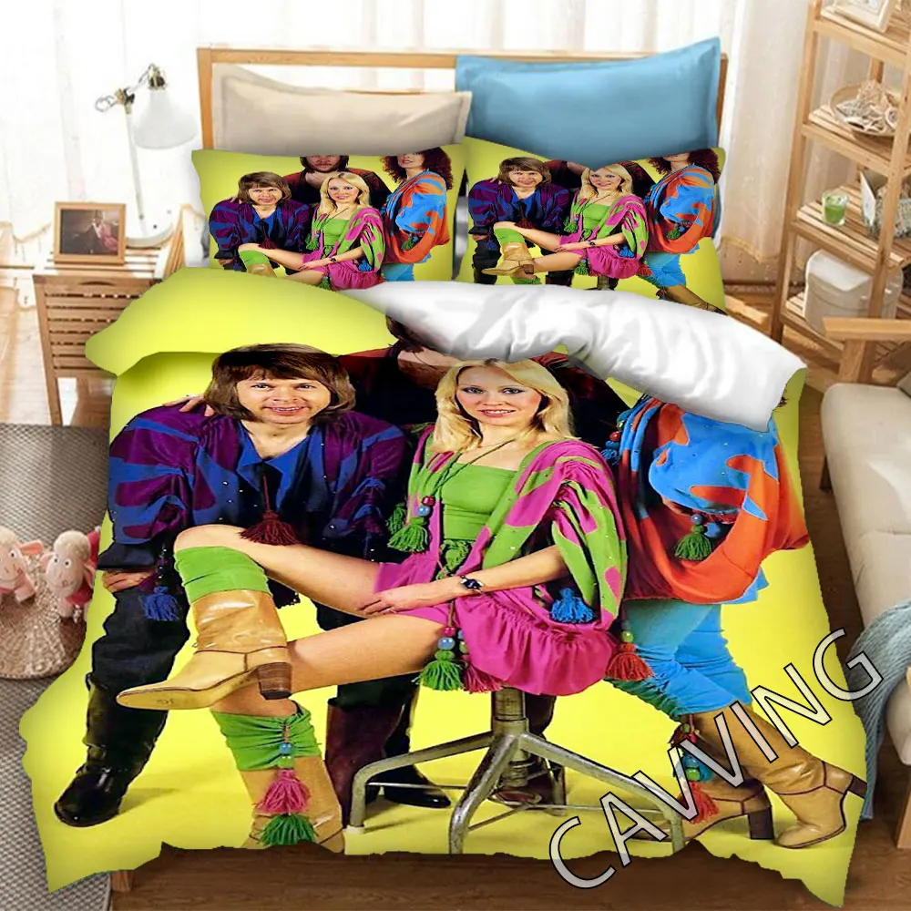 

Комплект постельного белья ABBA BAND с 3d принтом, пододеяльники и наволочки, одеяло, покрывало (размеры США/ЕС/Австралии) H01