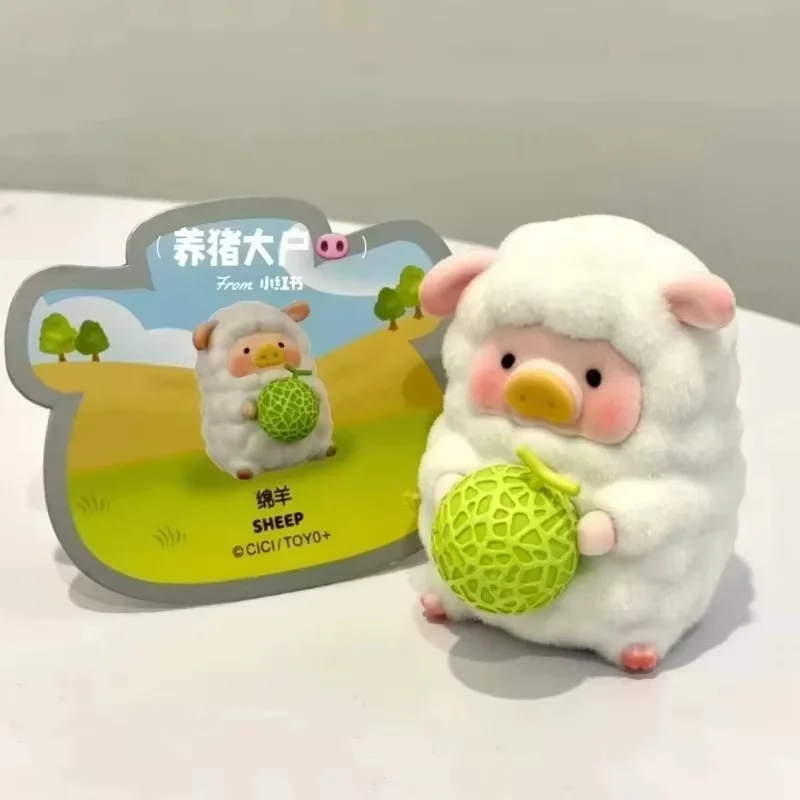 Фото Подлинная серия Lulu The Piggy My Sweet Farm, слепая коробка Kawaii, фигурка свиньи, настольная коллекционная игрушка, загадочная коробка, подарок на день рождения №4