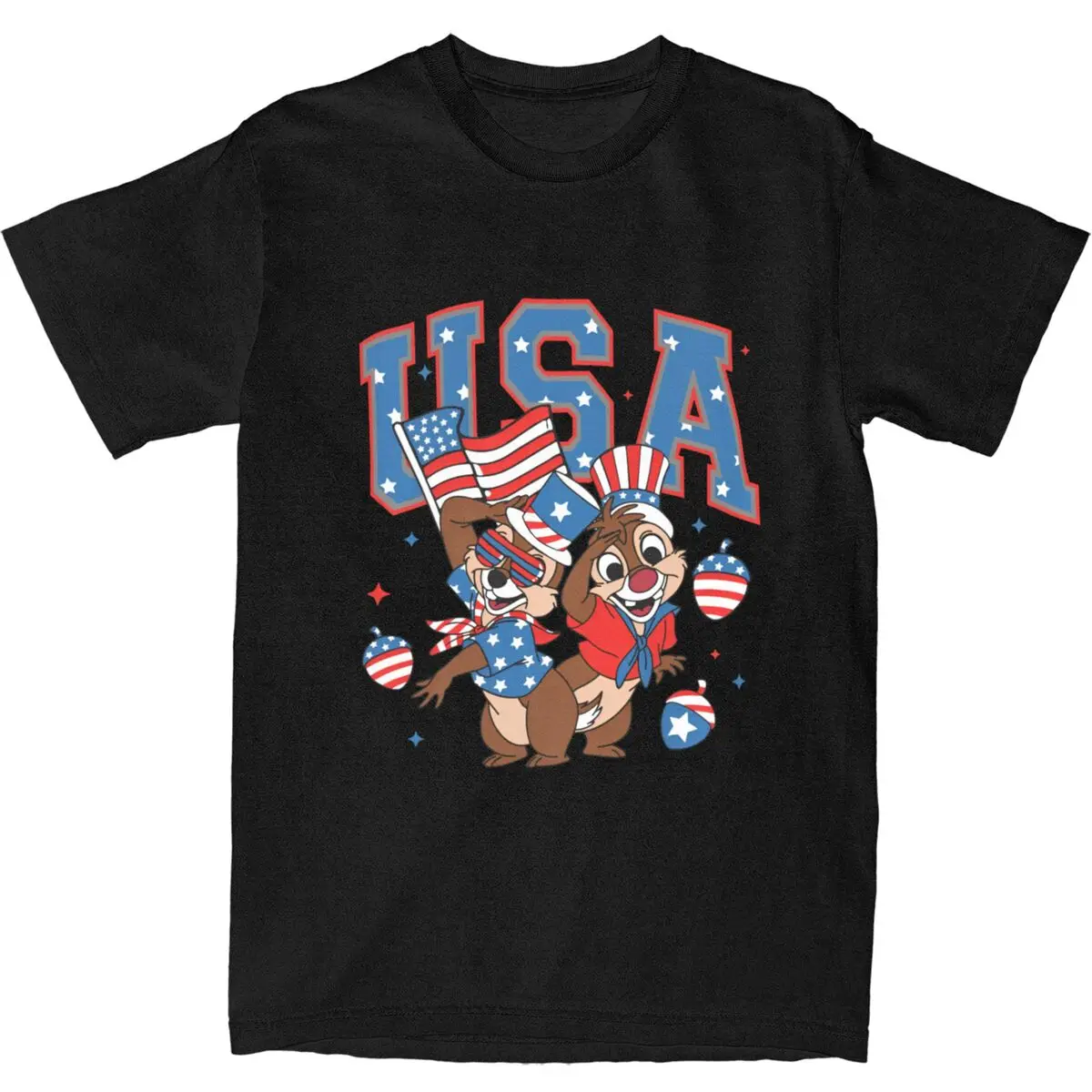 Мужская футболка Чип Н Дейл мультфильмы (3) футболки модная крутая летняя уличная