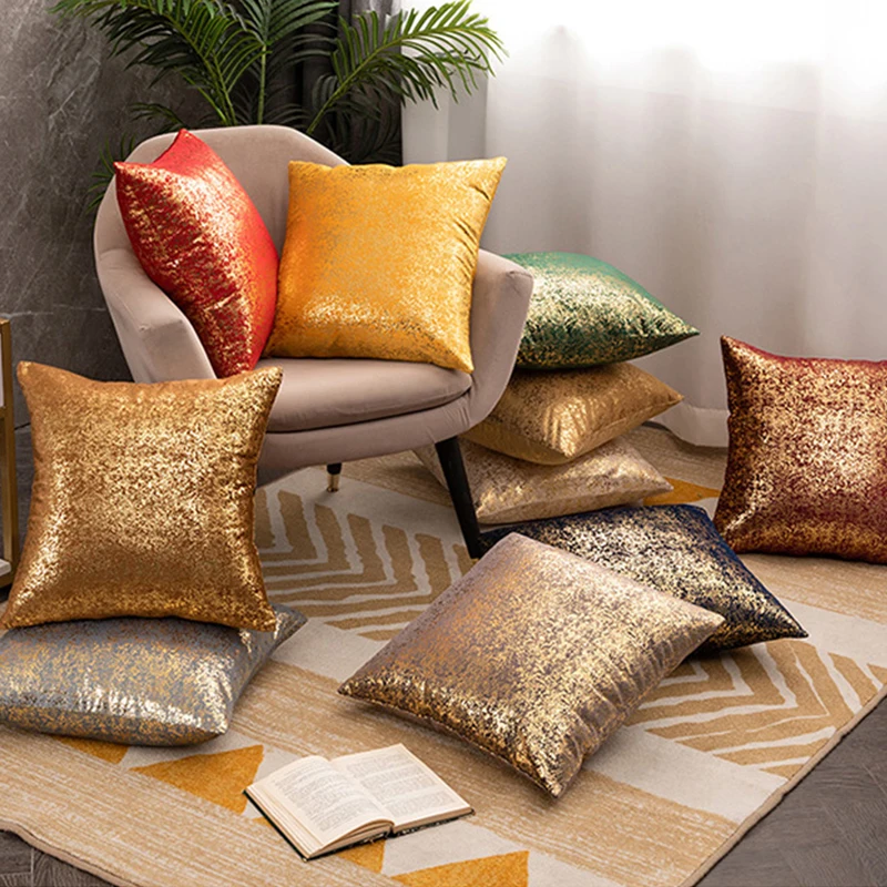 

Luxury Golden Fashion Velvet Cushion Cover 45x45cm Decorative Sofa Pillow Cover Pillow Case Design Cushion Covers