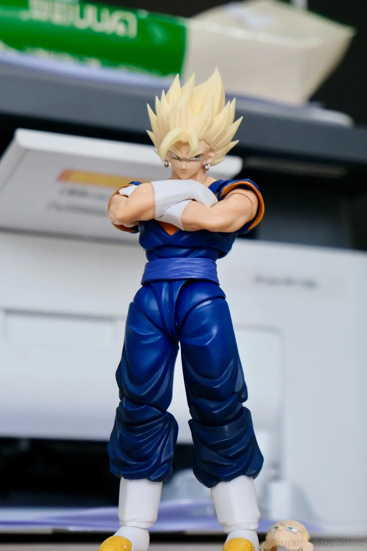 Фото Новая фигурка Вегито из Dragon Ball Z с волосами, совместимая с Bandai SHF2.0/3.0, комплект аксессуаров SHF, аниме-модель, головные скульптуры, коллекционные игрушки. №4