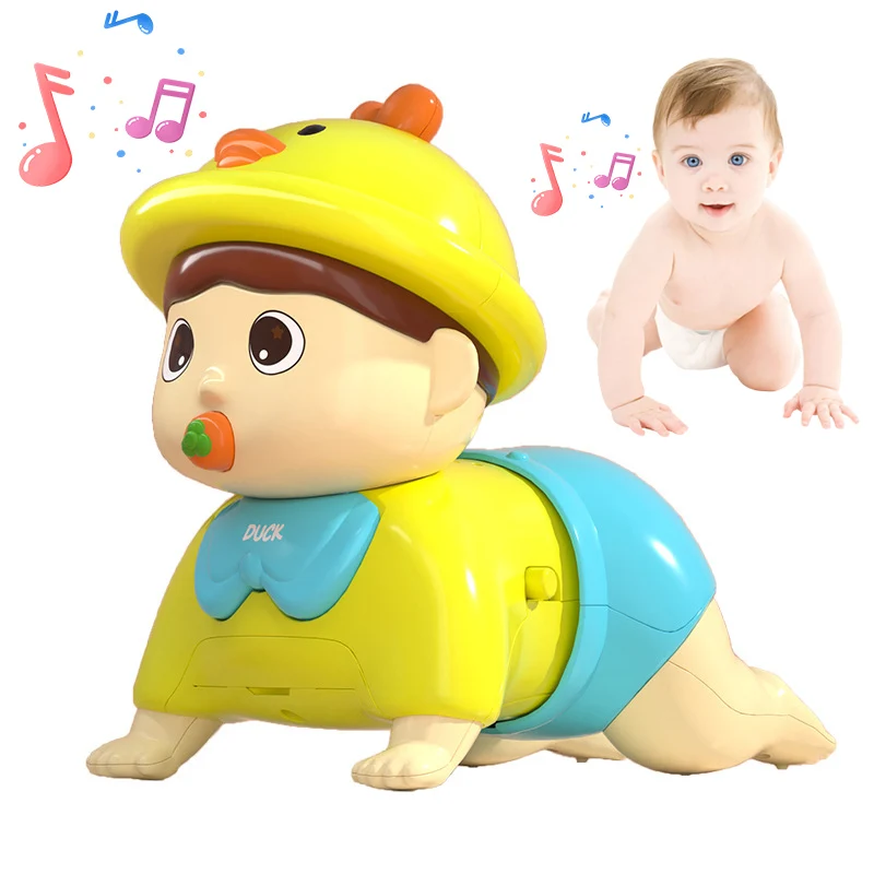 

Baby Learn To Climb Toys With Sound Musical Light Electric Crawling Doll Toddlers Educational Montessori Toy 6-12 Months Infants