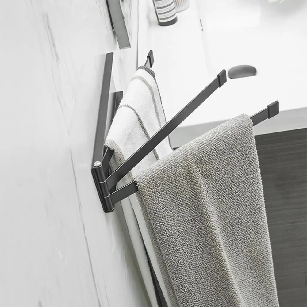 

Space-saving Towel Bar Versatile Wall-mounted Towel Racks Space-saving Solutions for Kitchen Bathroom No Drilling Needed Durable