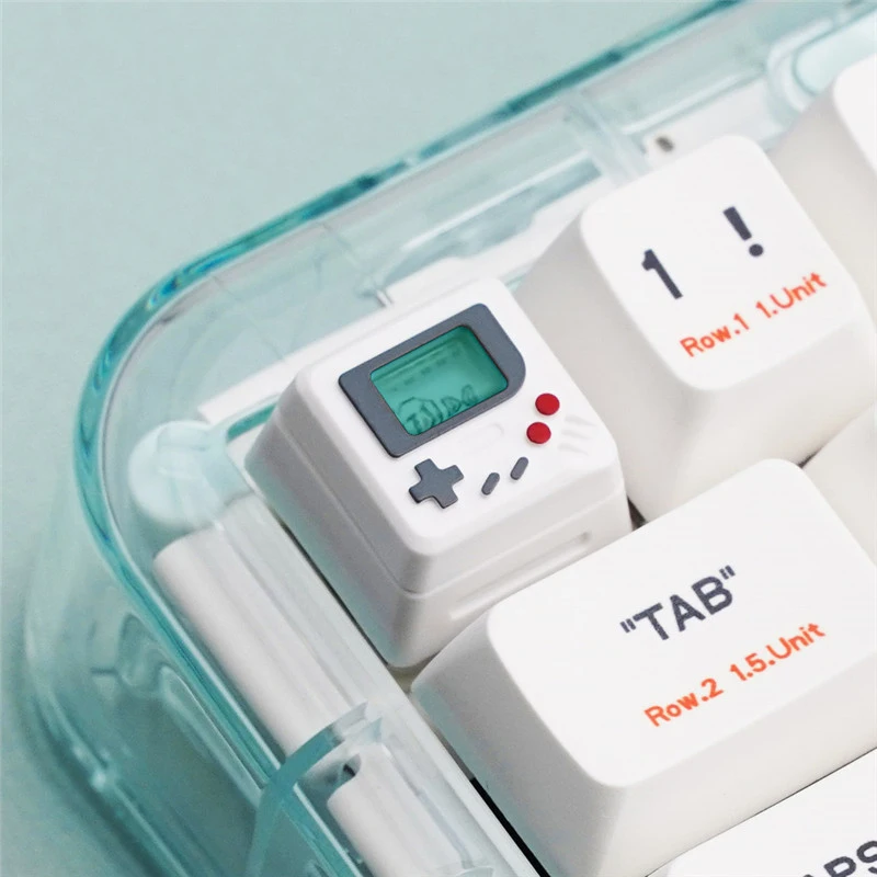 

Classic Retro Game Keyboard Keycaps 3 in1 For Mechanical Keyboard Transparent Key Cap Suit Cute Button Personalized Keycaps