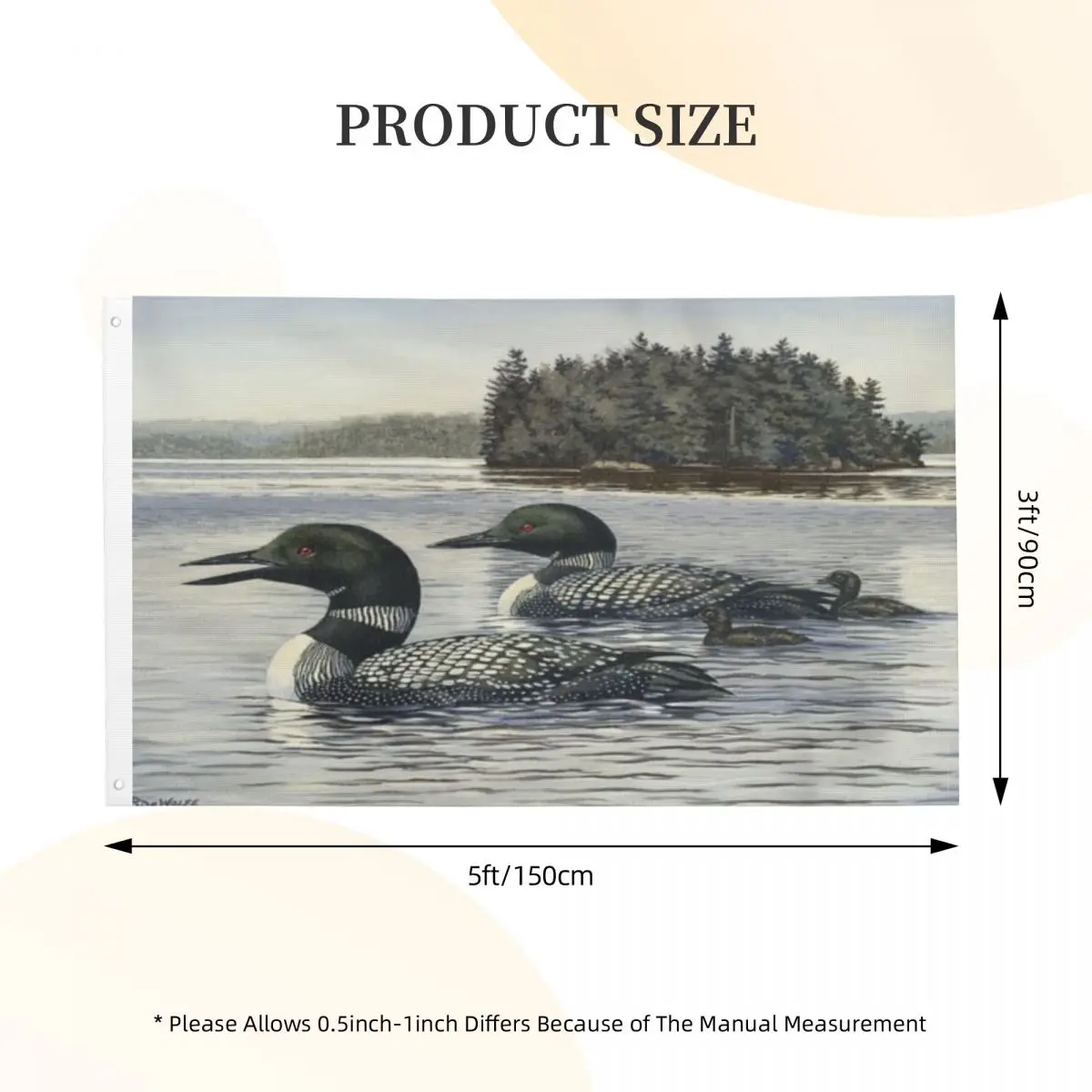 

Семейная прогулка, Ричард де Вольф, дуплексная печать, один Флаг для украшения