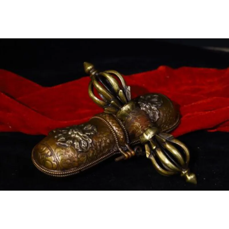 

Бронзовый кинжал Dorgepba из тибетской буддистской латуни, 18 см, Faqi