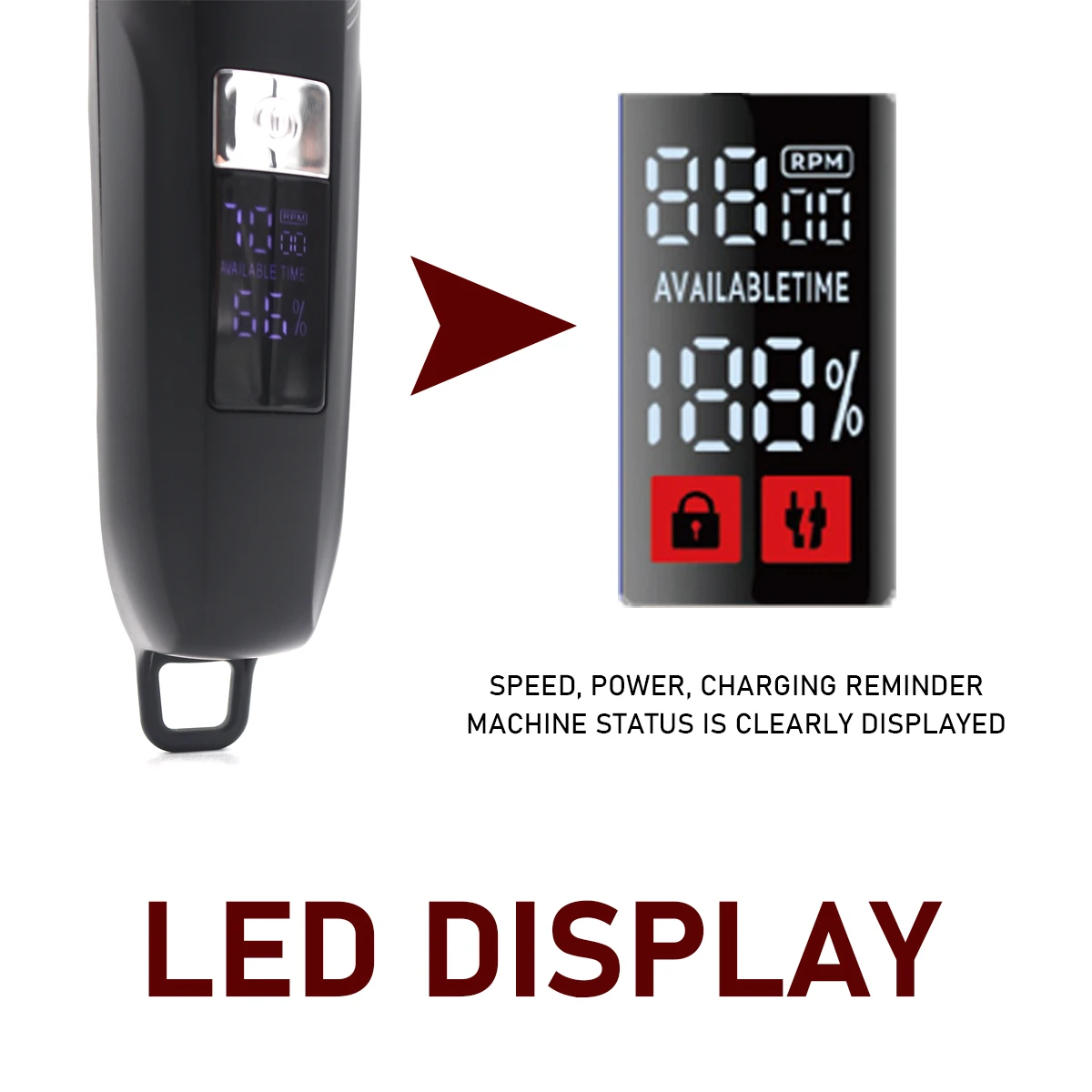 Мужской триммер для волос с керамическим лезвием