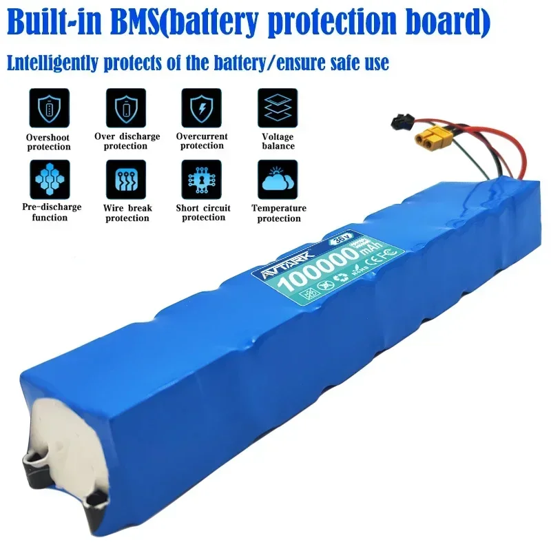 Аккумулятор для скутера 36 В 100 Ач Xiaomi Mijia M365 100000 mAh плата BMS электрического